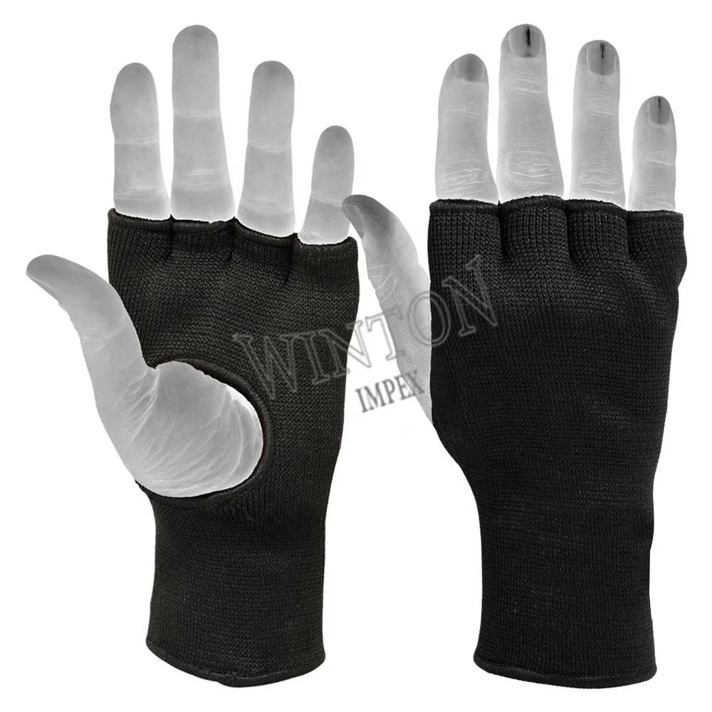 2021 OEM New Muay Thai MMA Stretch Inner Gel Gloves Best Style Custom Boxing Long Strap Inner Gloves By Winton Impex