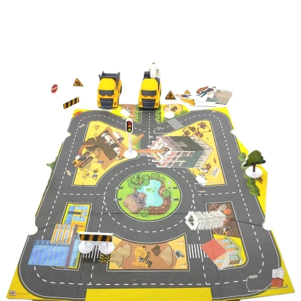 Plastic Team Engineering Truck Friction Powered Vehicle Game Toy