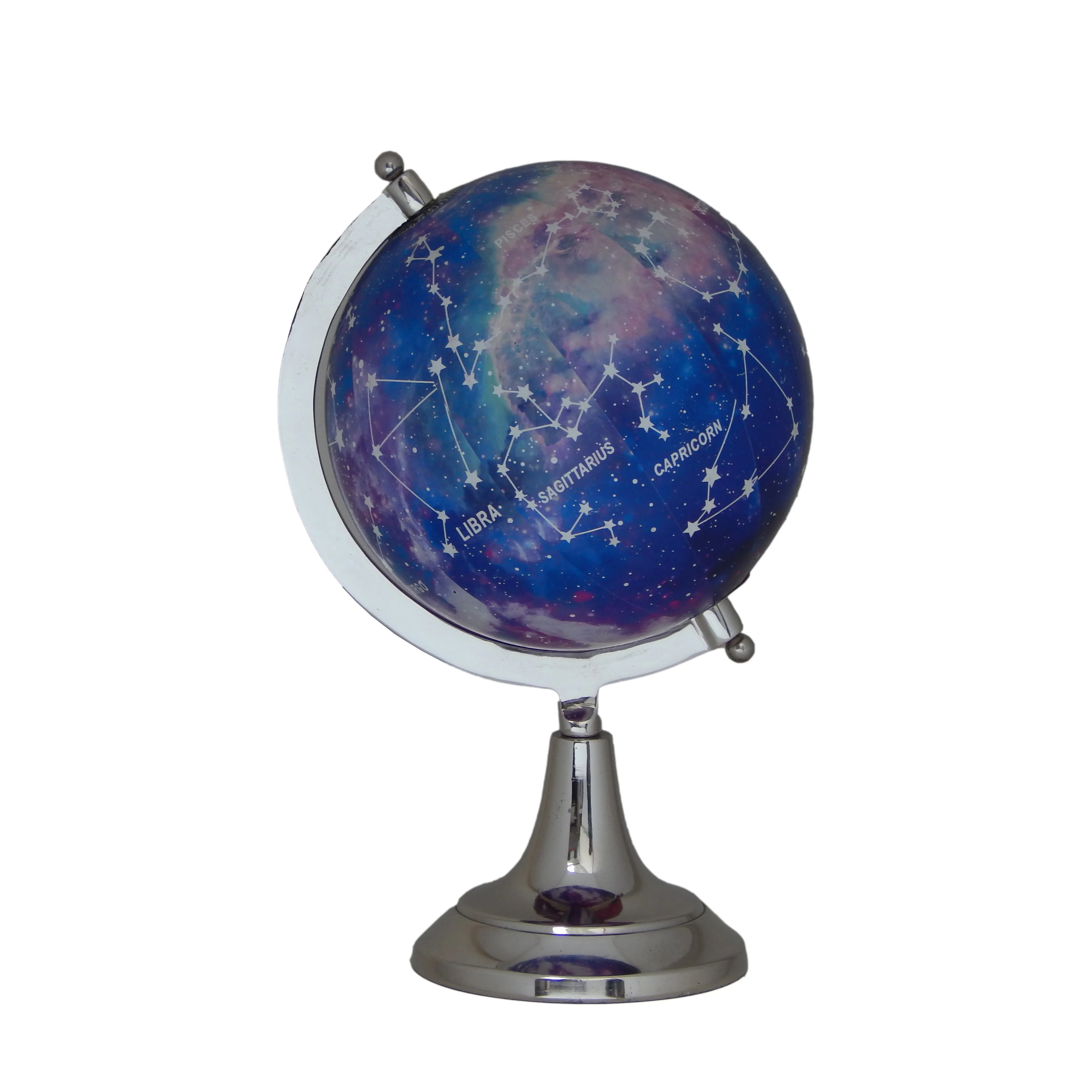 Top selling Desktop Decorative World Globe Aluminium Globe with ring Educational Globe Wholesale