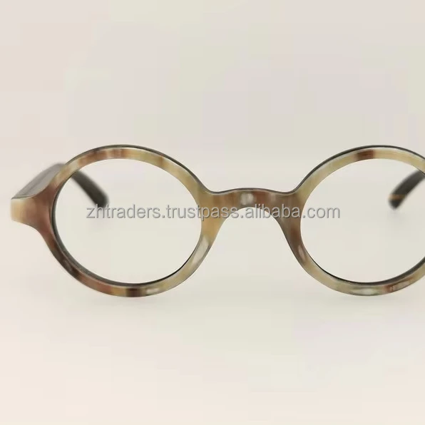 Premium Quality Light White Buffalo Horn eye wear Sunglasses with Fashion brown Lenses, for men and women eyeglasses