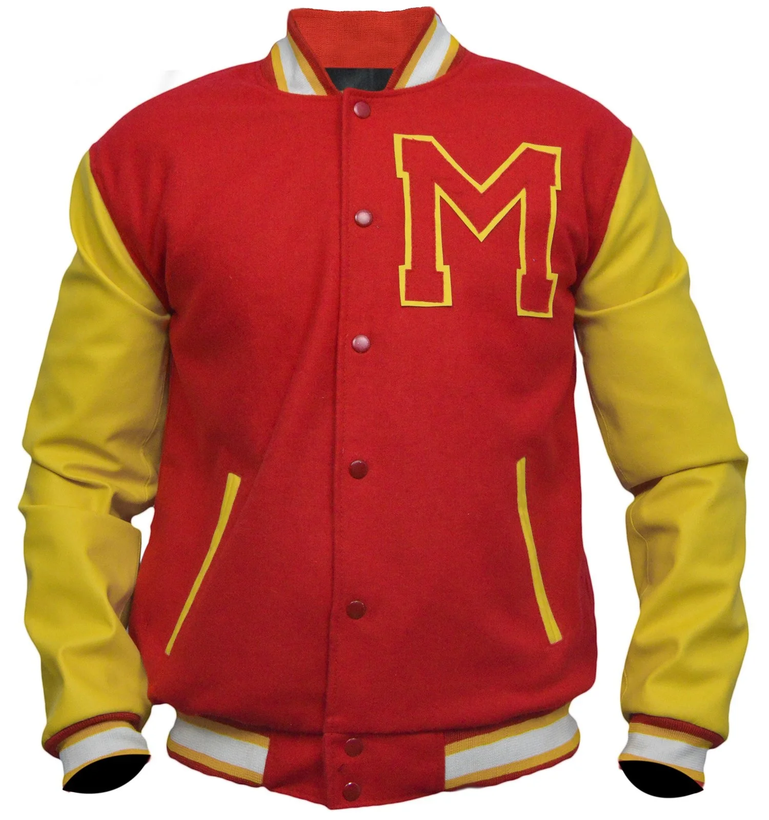 Custom Chenille Patches Logo Letterman Varsity Men Baseball Jackets With Leather Sleeves