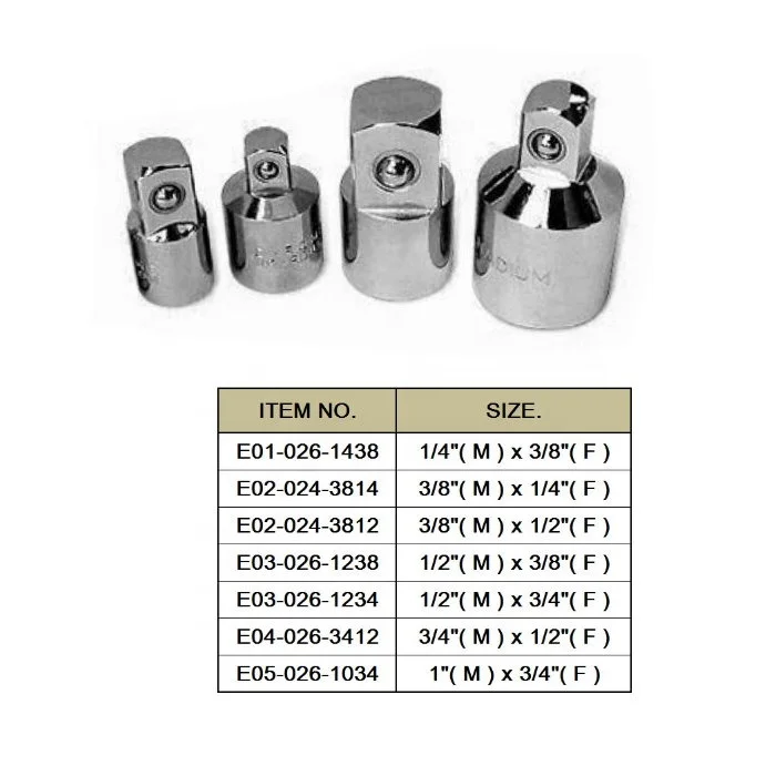 Adapter Step Up Down Socket Adaptor Ratchets Sockets