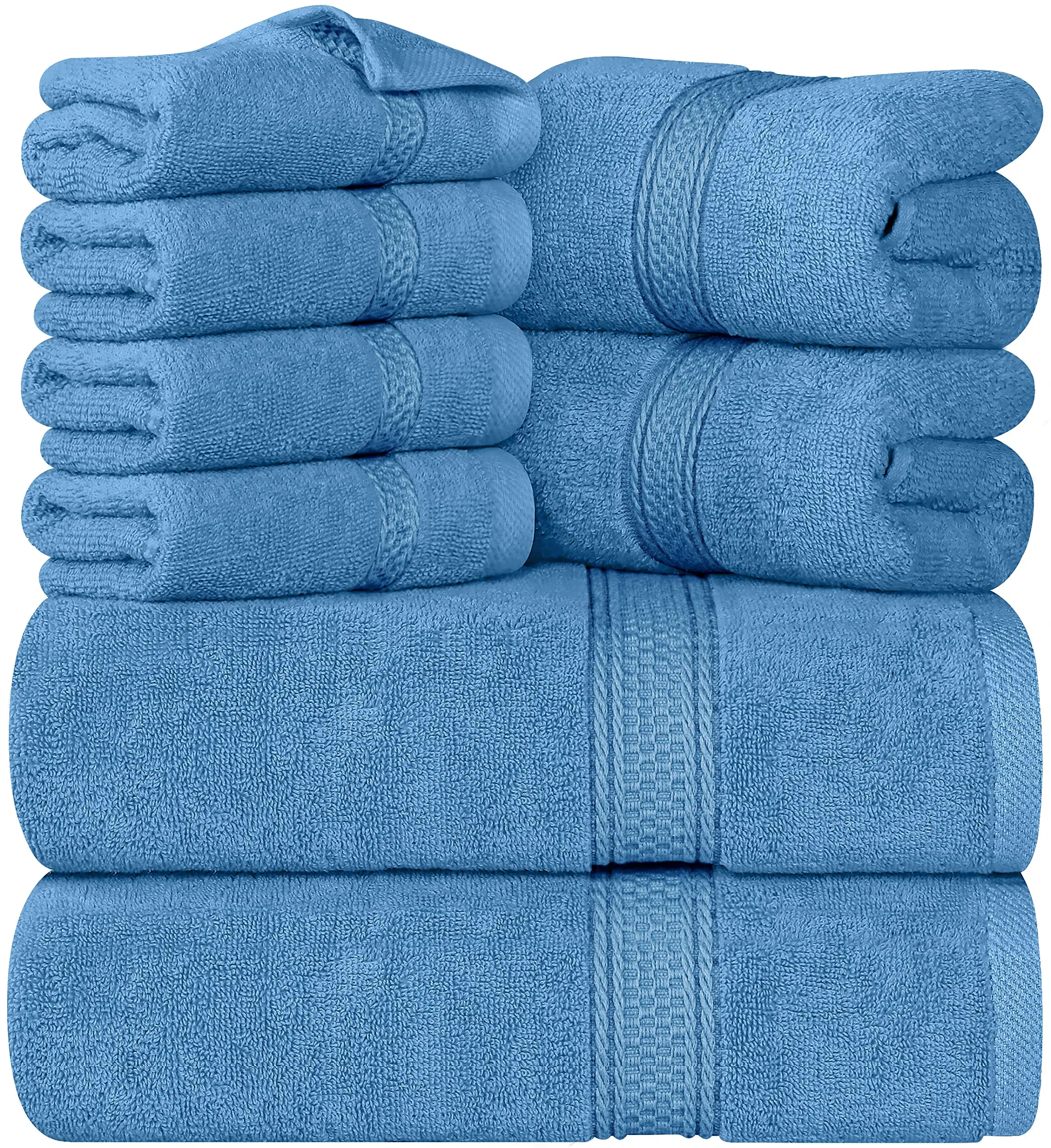 solid colors Flat weave towels luxury cotton bath Square scarf cotton hand towel bath towel set