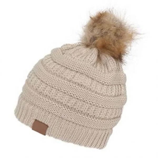 New design silk lined winter knitted hats beanies satin lined knit beanie hat hat  with satin lined