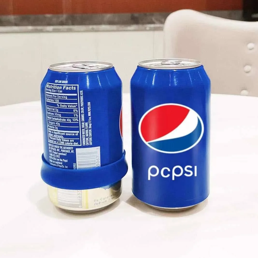 Custom Design Beer Can Covers Cola Bottle Holder Silicone Can Sleeve Cover Cola Cup Cover  For Outdoors Events Party