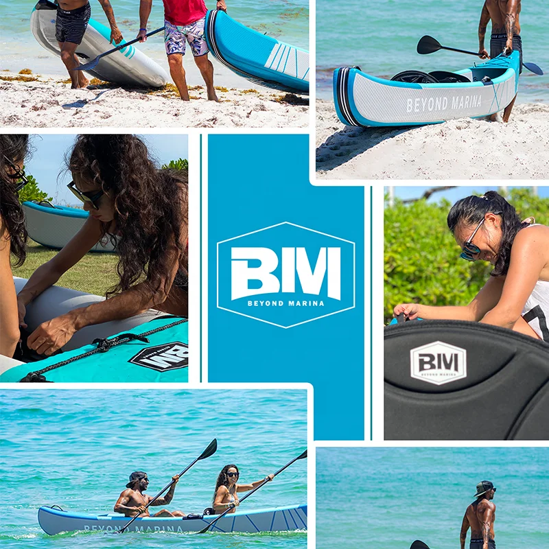 12.5ft 1 Person Drop Stitch Kayak Single Inflatable Kayak with One Seat