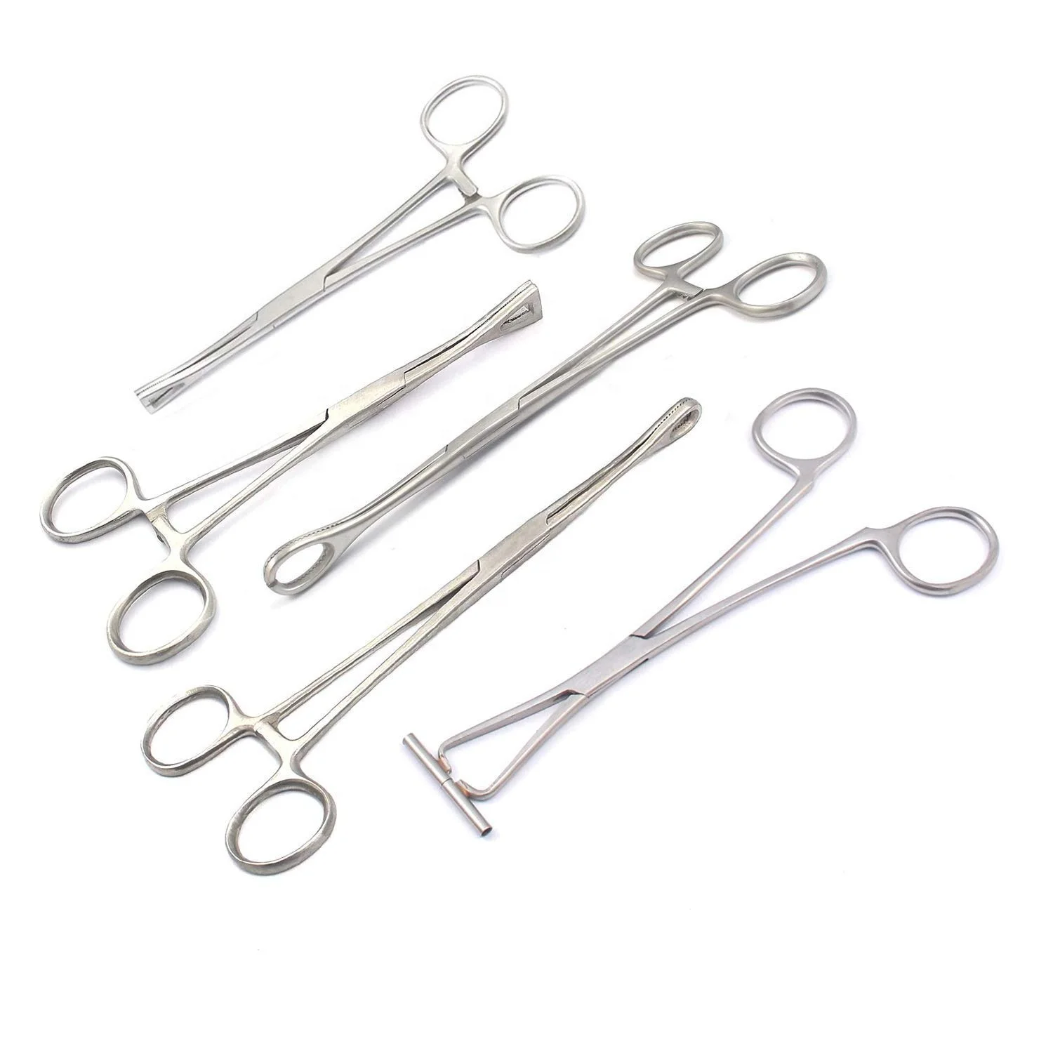 5 Pieces Body Piercing Instruments Kit Tools Pennington Forceps body piercing tools stainless steel made