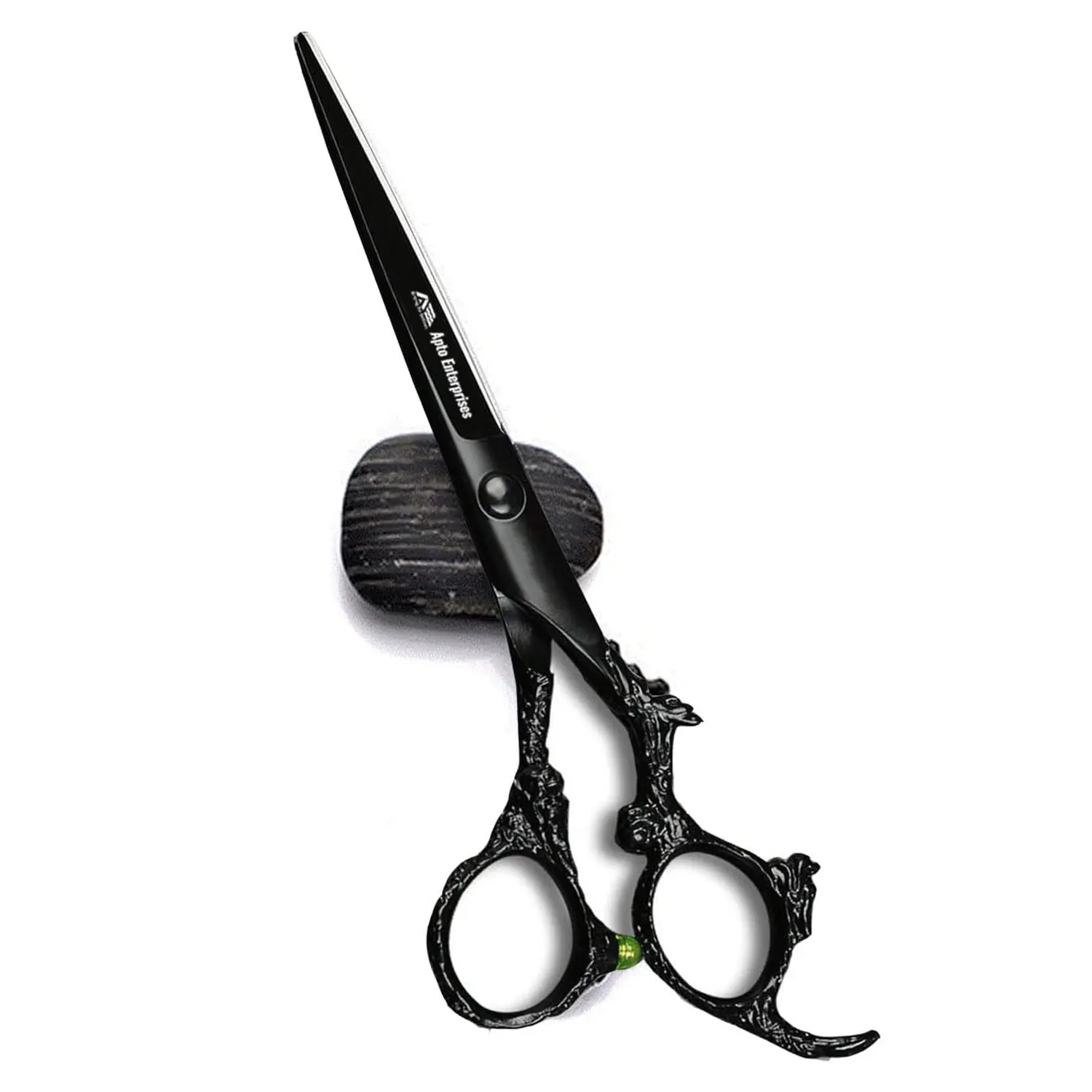 Black Dragon 6 Inches Professional Dragon Handle Hair Cutting Scissor Hairdressing Thinning Shears For Barber And Home Use