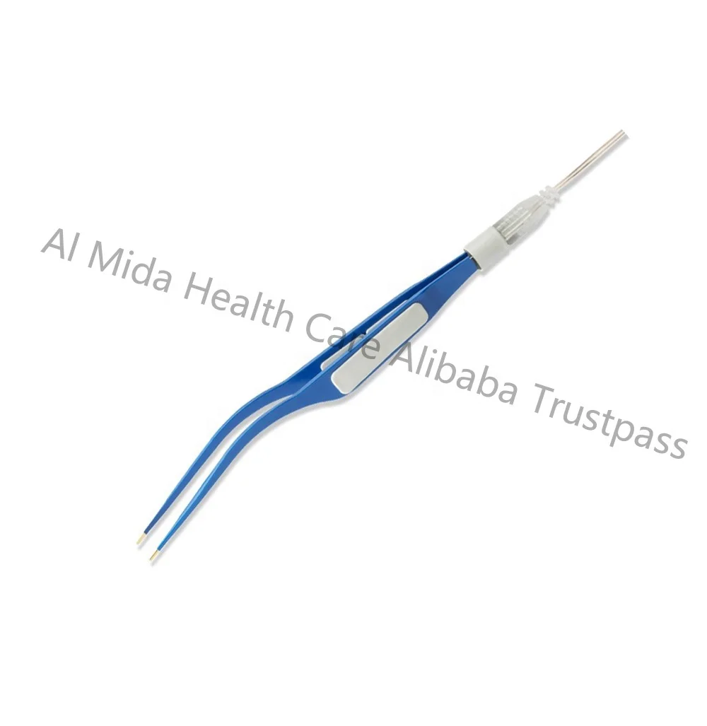 Factory Directly Laparoscopic Insulated Curved Bipolar Forceps with Cable