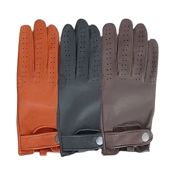 Hot Selling Men Leather Gloves LAMBSKIN SHEEP LEATHER DRIVING FASHION BLACK / TAN SOFT for Men Women Gloves