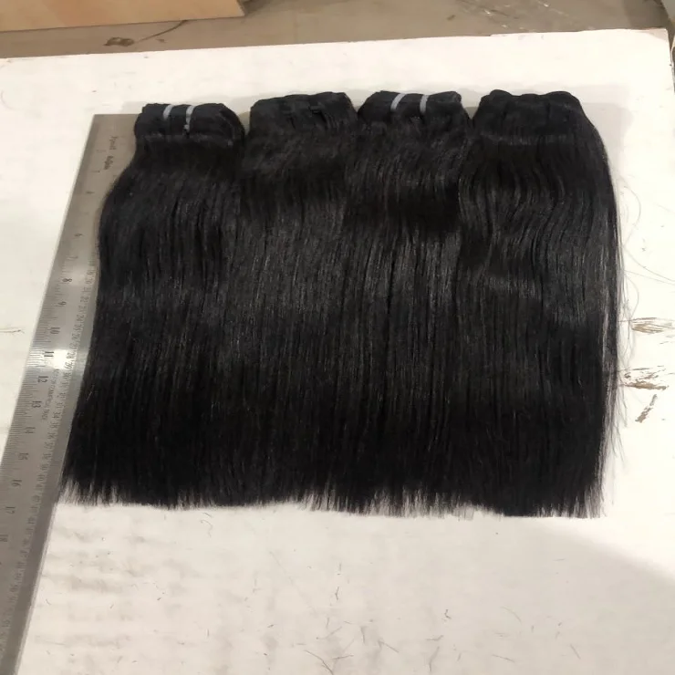 RAW DEEP WAVY HAIR 100% VIRGIN INDIAN REMY TEMPLE HAIR single weft bundles