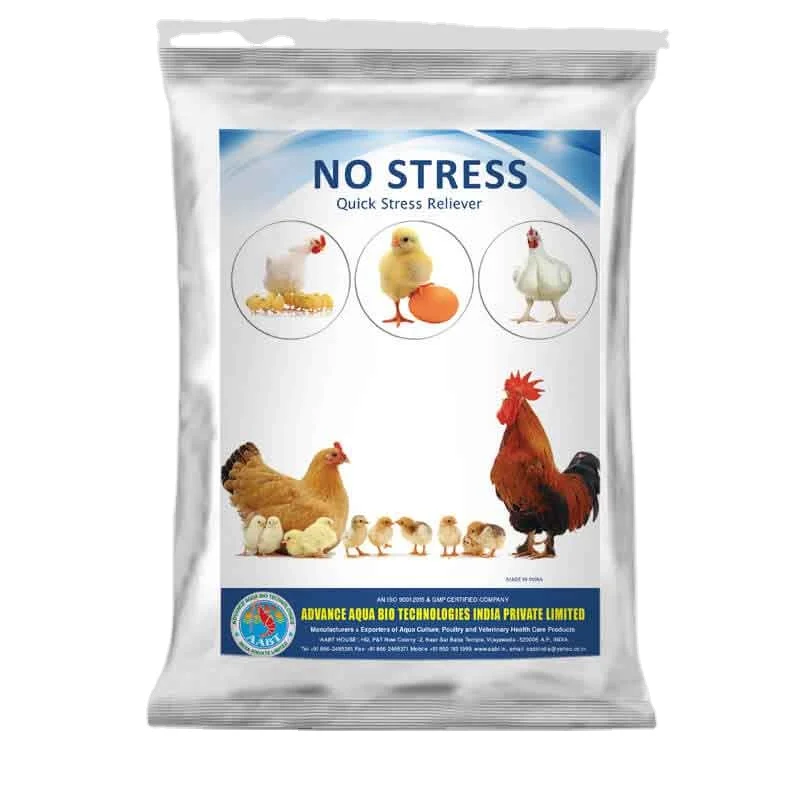NO STRESS powder prevents perosis improves health relieves stress and enhances egg production and body weights.