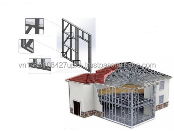 Durable and Eco-Friendly Light Steel Framing for Modern Prefab Greenhouses Outdoor