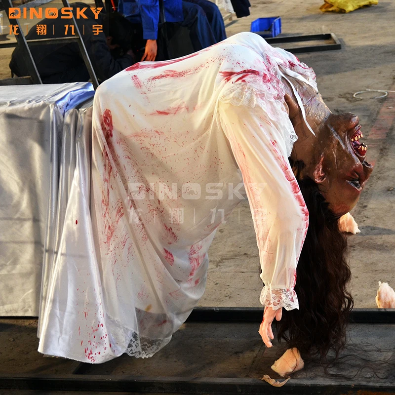 Handmade Pneumatic Scary Ghost lifelike Model with Customizable Movements for Thrilling room