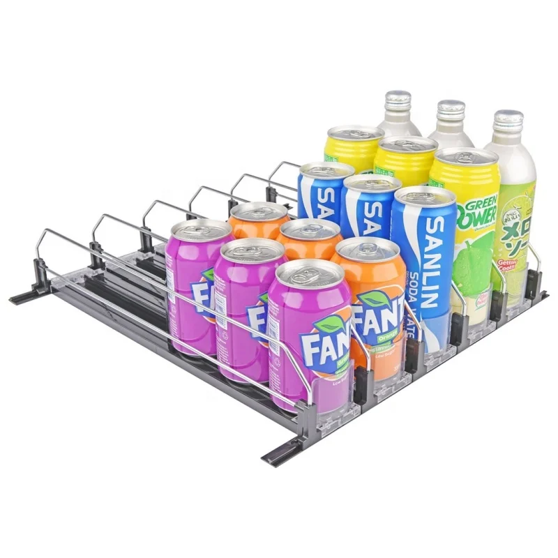 Hot Sale Customized Shelf Management Drink Pusher System Fridge Canned Beer beverage Pusher