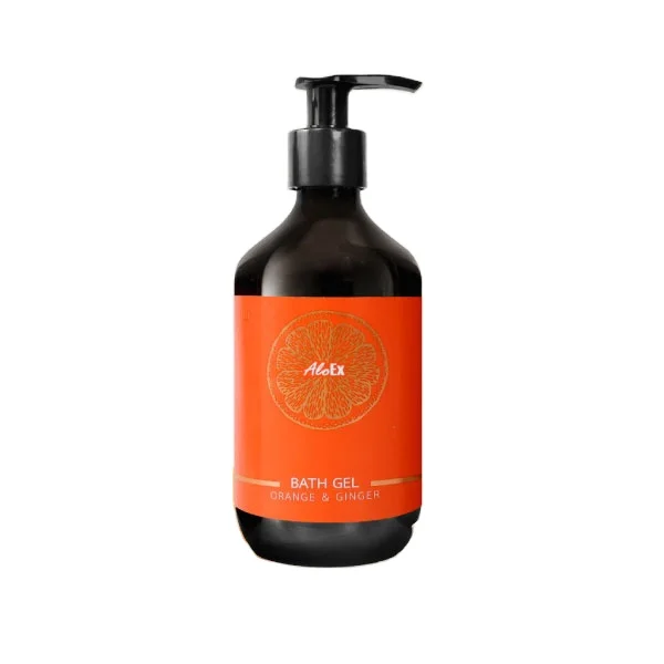OEM Herbal Aromatherapy Bath Gel All-Day Freshness with Orange & Ginger Extracts Sulfate-Free Formula