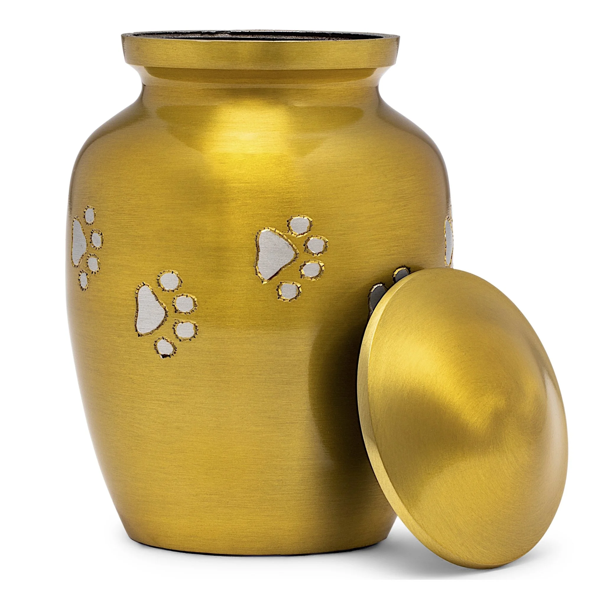 Black Color Metal Pet Cremations Urns for Animal Ashes / High Quality Brass Pet Funeral Urns for Dog and Cat Ashes Best Seller