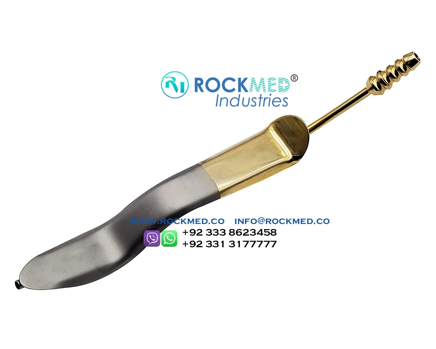 Миннесота Ретрактор щек с всасывающей трубкой для слюны Позолоченные хирургические стоматологические инструменты от ROCKMED Industries