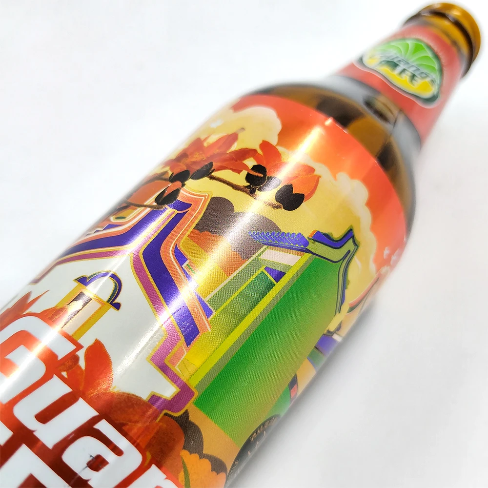 GH-Printing custom peelable removable PET wash off adhesive pressure sensitive label tear away label