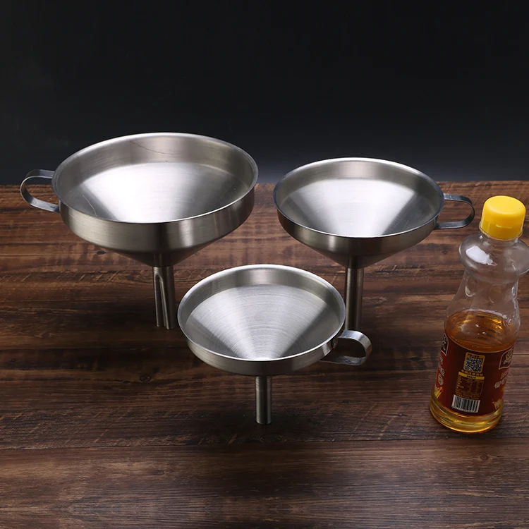 Лидер продаж Высококачественная Воронка для масла из нержавеющей стали воронка пищевых продуктов с ситечком