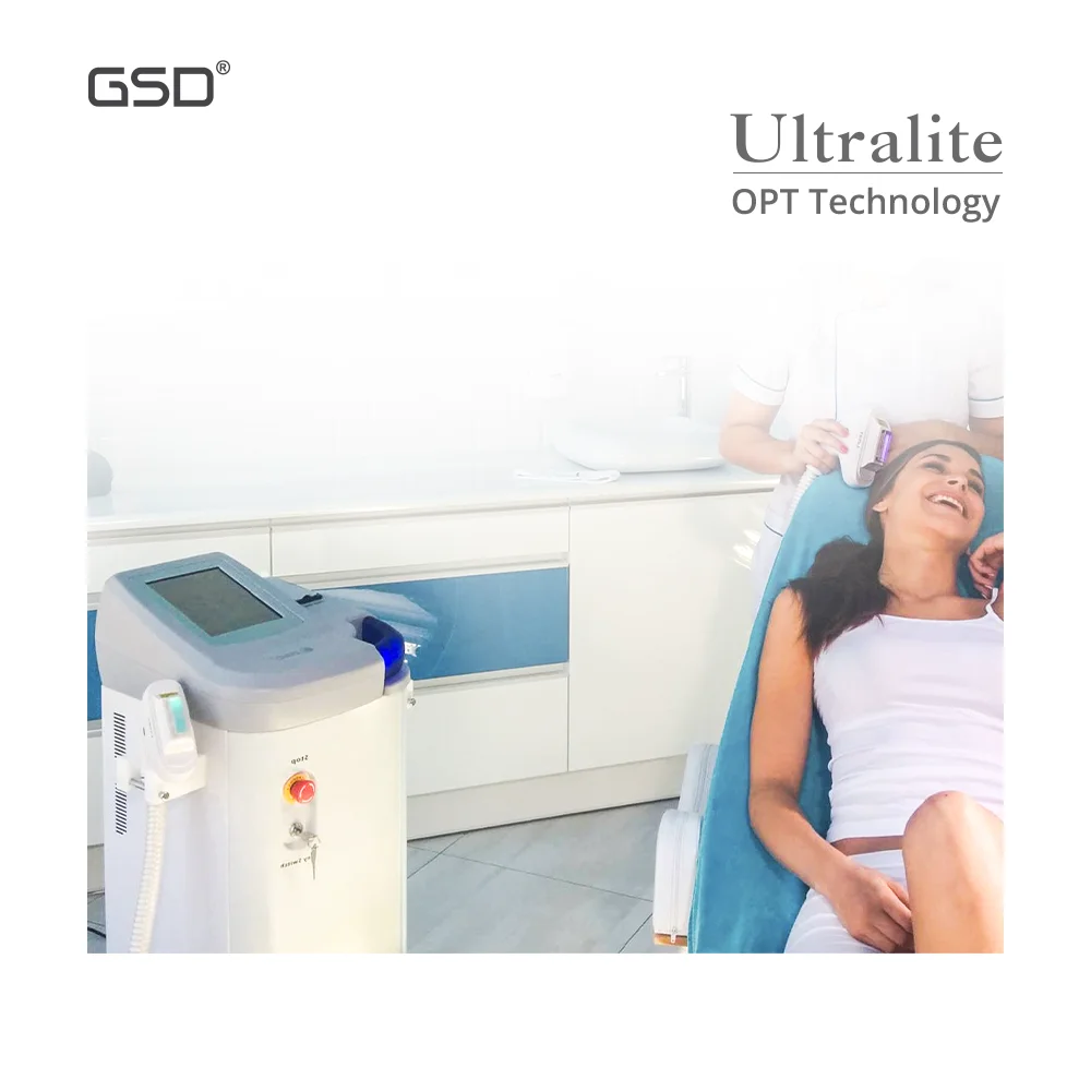 GSD Upgrade Professional 2 handpiece pain free hair removal OPT ipl machine