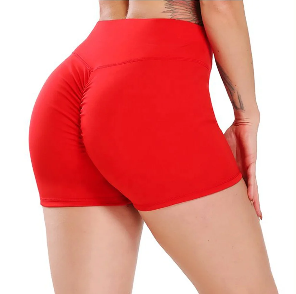 High Quality Running New Design Manufacturer Spandex / Polyester Compression Exercise Shorts long waist Sportswear