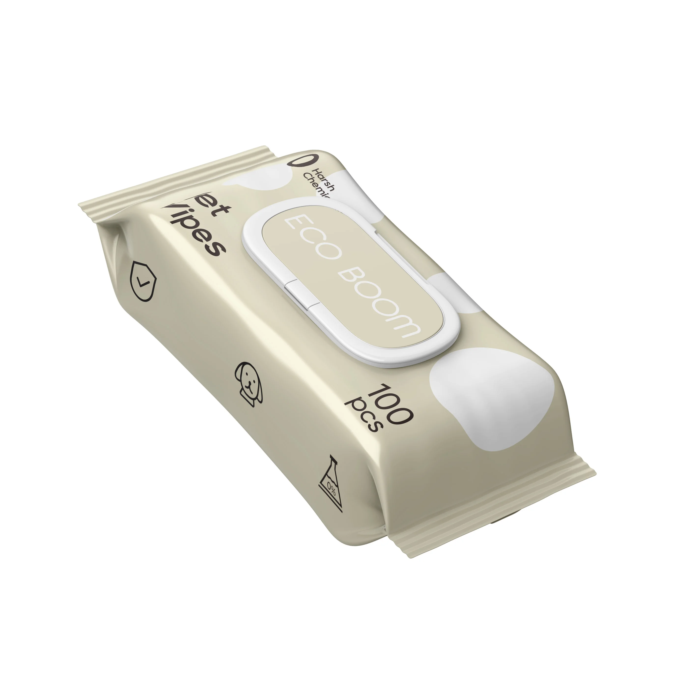 OEM ODM tear wipes for cats batch order touch flushable compostable super-thick aloe vera