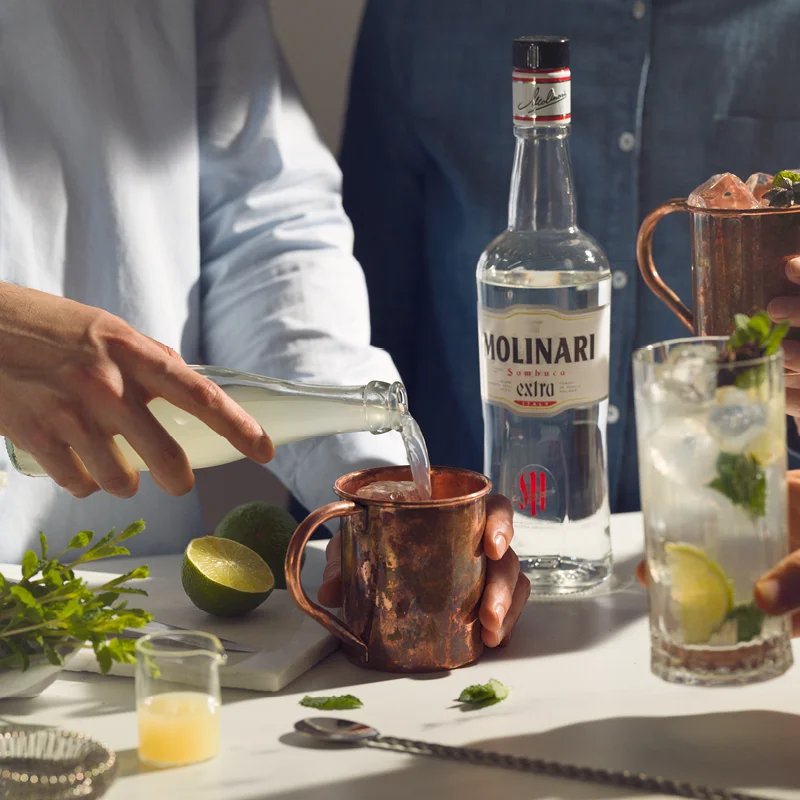 TOP  Quality  MOLINARI EXTRA SAMBUCA liqueur 75 cl Alcohol Content 40% Very Transparent color for export