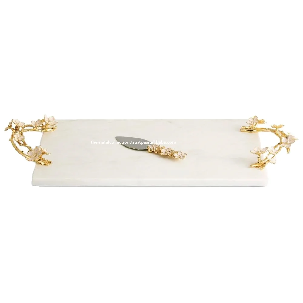 Креативная доска для нарезки сыра с мраморным цветком вишни кухонный инструмент разделочная античный дизайн Мраморная