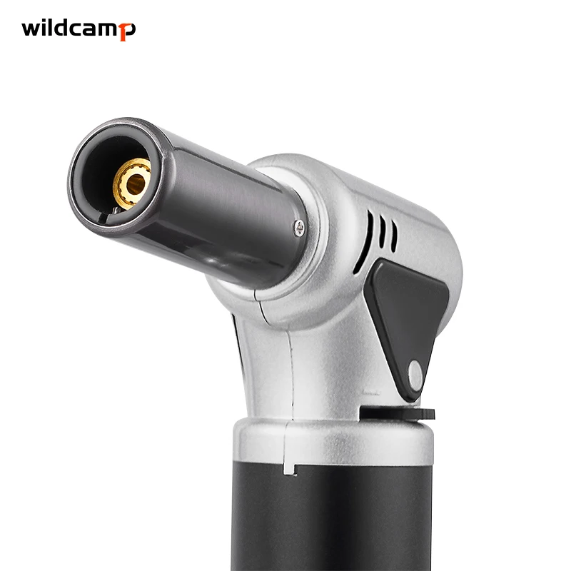Wildcamp Kitchen Culinary Torch Professional Butane Torch Kitchen Blow Lighter Adjustable Flame Use for Baking BBQ