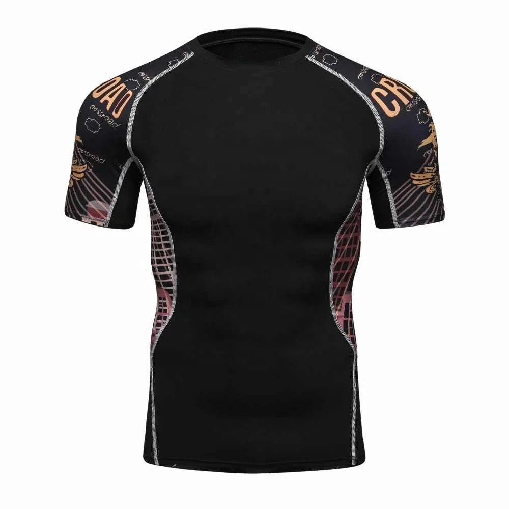 Half Sleeve Customized Rash guards/ Good Quality Custom Made Rash guard with custom logo and design