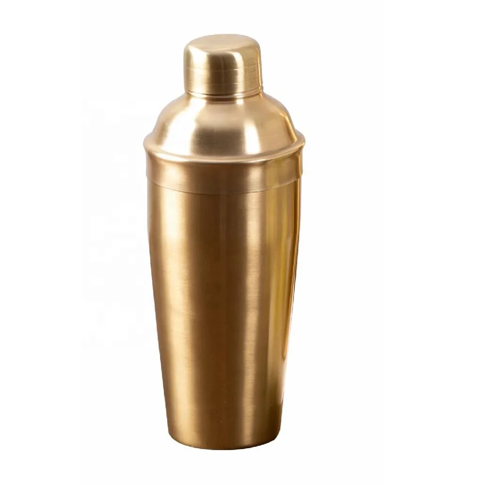 Hot Selling Stainless Steel Copper Cocktail Shaker Martini Shaker Drink Mixer Metal Bar Tools from India Shakers for Drinks