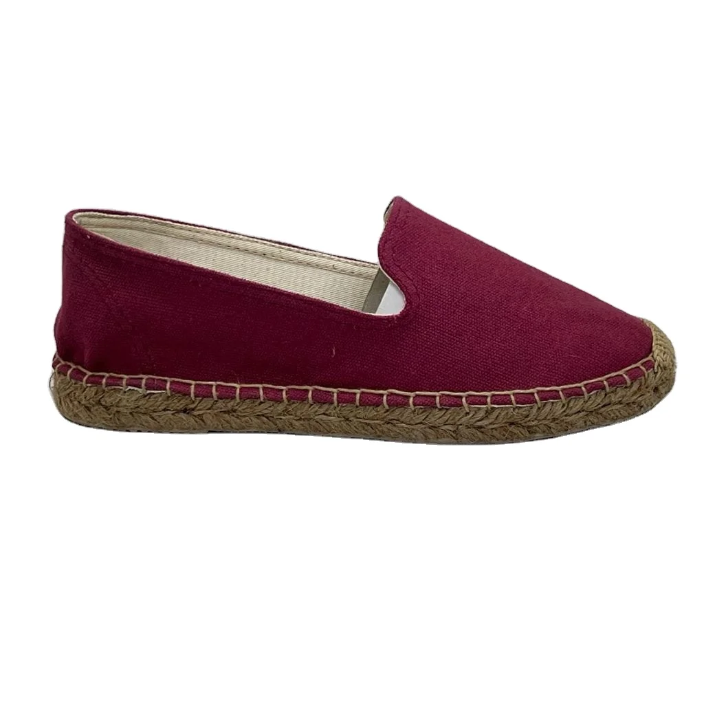 2022 HOT SELLING TRADITIONAL DESIGN JUTE 12/13 MM THICKNESS SOLID COLOR COTTON CANVAS ESPADRILLE  AVAILABLE IN DIFFERENT SIZE