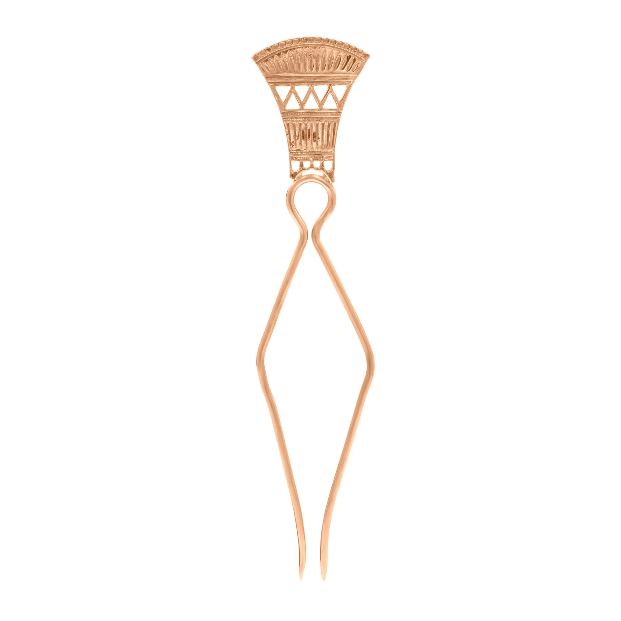 Chinese wings hair pin unique design crown shape hair bun pin brass metal gold plated waterproof fashion jewelry wholesale