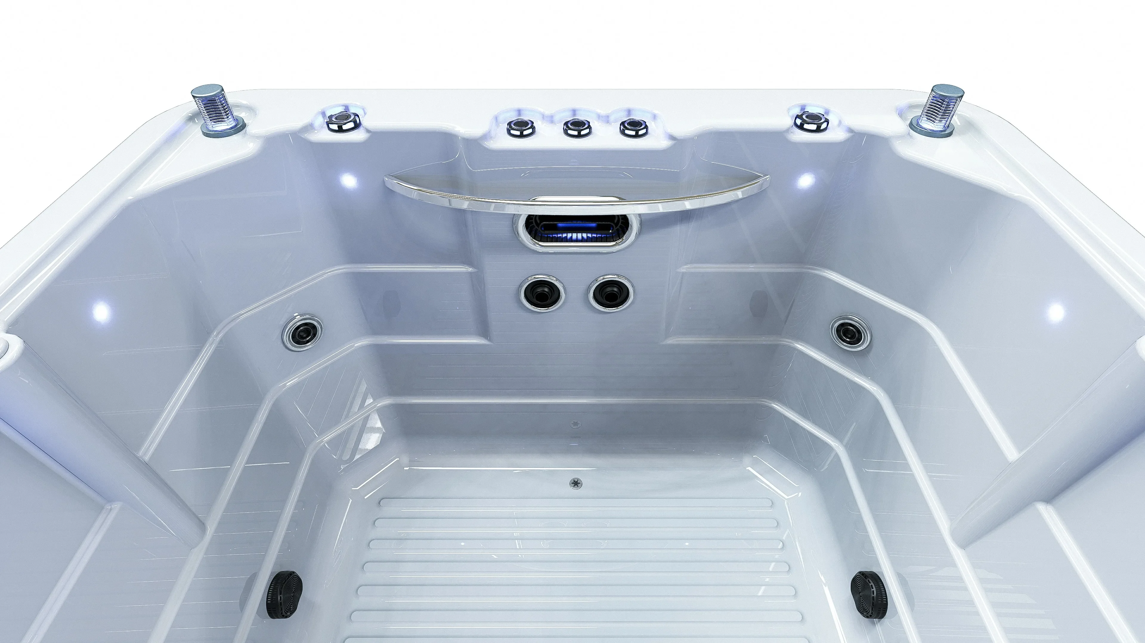 8 People Spa Outdoor Hot Tube Yacuzzi Whirlpool Massage White Color With Balboa System Spas Ce Approved In Hotel