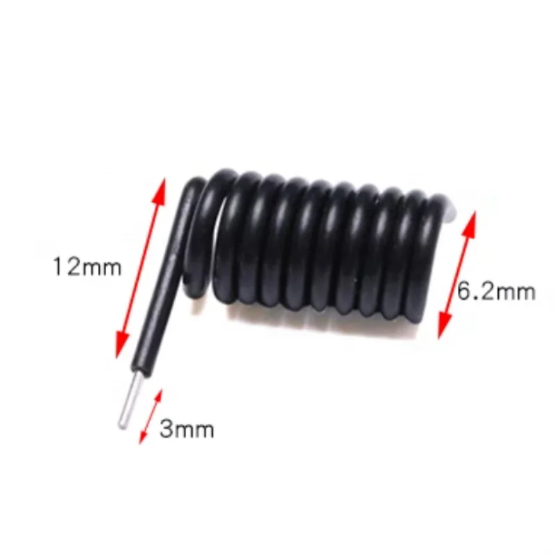FYX Stock 315MHZ 433MHZ spring Helical antenna wireless receiving transmitting radio equipment rf assembly black rubber spiral