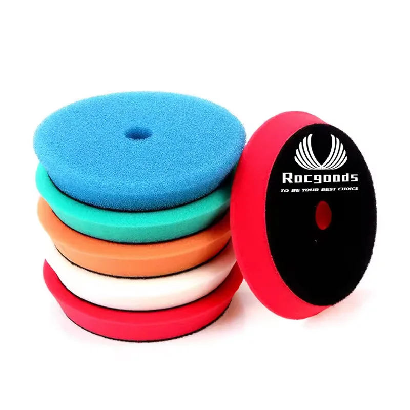 purple green white yellow circular machine automotive steel wool dry polishing buffing pads car polisher