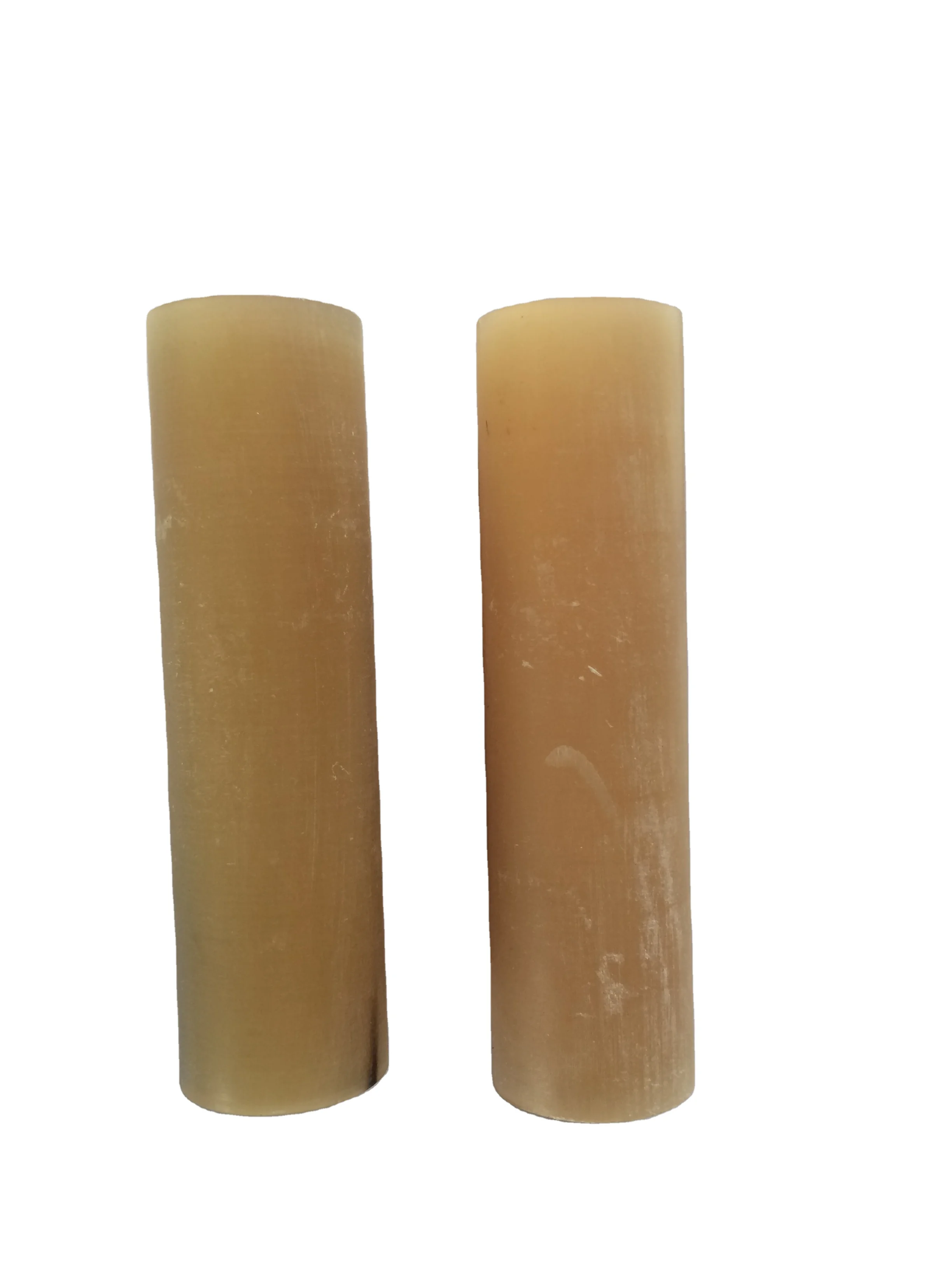 Белый рог буйвола рулон для того, чтобы сделать печать и ножевой рукояти/воды рог буйвола HSM-MIXED круглая форма 13x70 мм животных Резные Смешанные