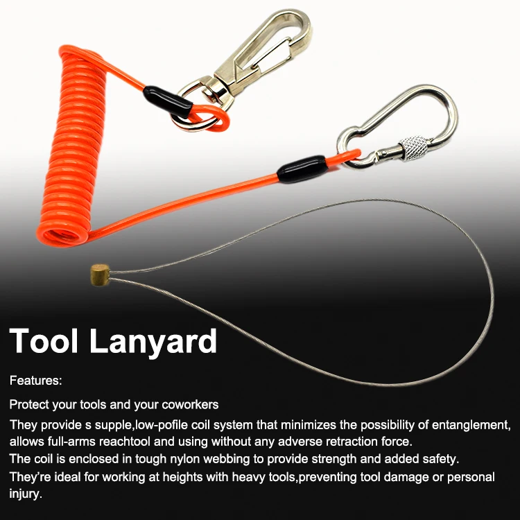 Manufacturer safety cable tool cable retractable coil tether