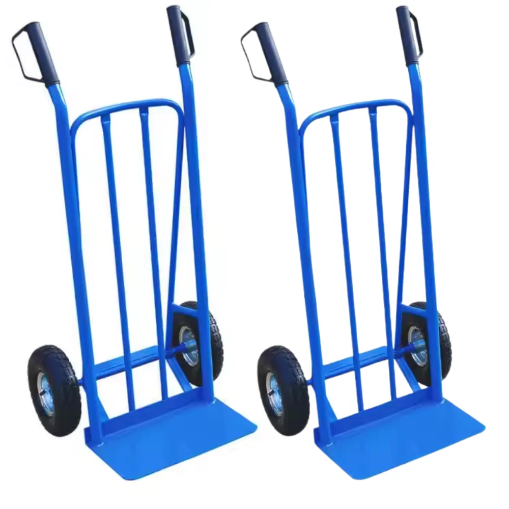 Baot Two-Wheel Pneumatic Tire Sack Transport Hand Trolley Barrow Cart Truck for Ladders & Scaffoldings