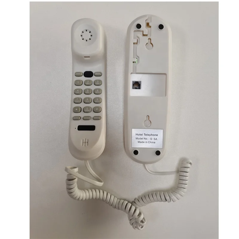 Stock Phones Slim Wired Phone Portable Trim Line Analog Telephone