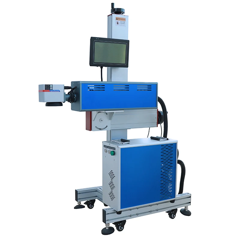 Online CO2 Laser Marking Machine Easy to Operate Air Cooling Home Use Advertising Company Supports AI DXF PLT DWG BMP Formats