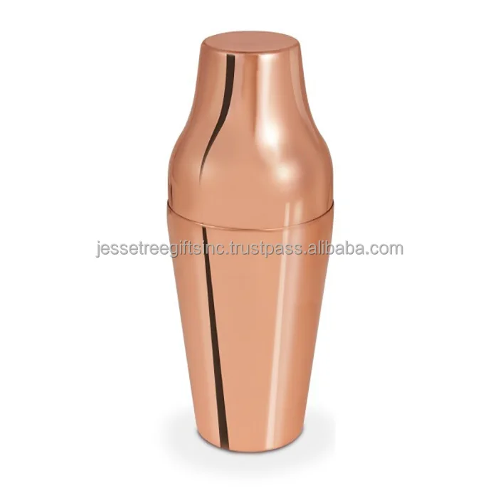 Copper Sheet Cocktail Shaker With Copper Plating Finishing Modern Design Round Shape Excellent Quality For Drinking