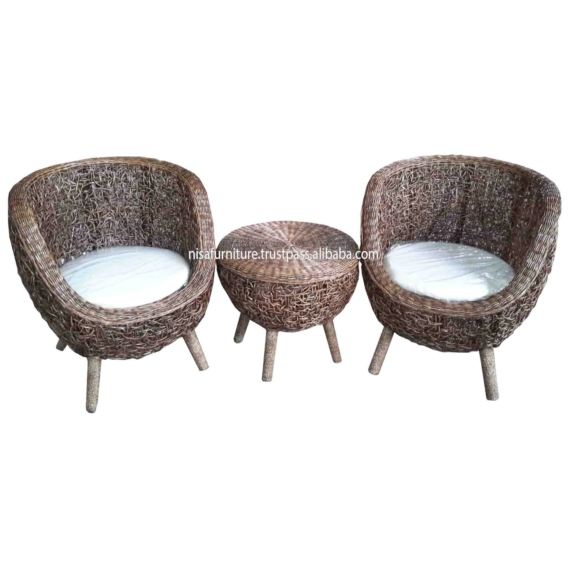 Натуральный ротанговый шар кресло-яйцо плетеная мебель для помещений из Индонезии