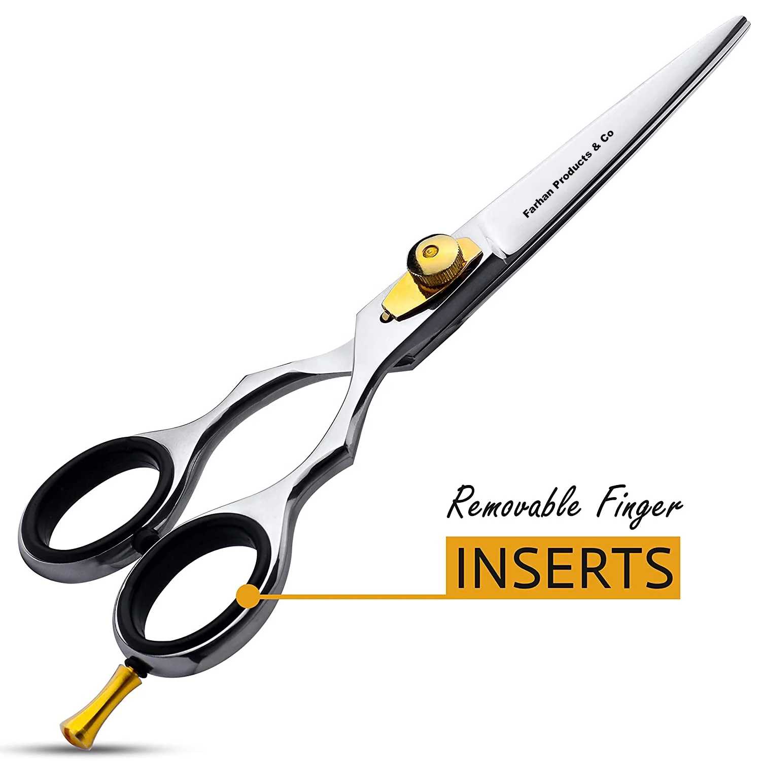 Custom made stainless steel barber scissors wholesale hair dressing scissors By Farhan Products & Co