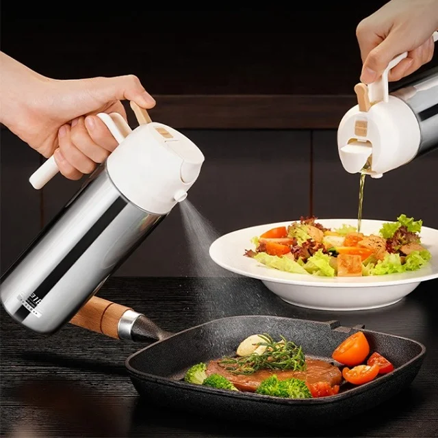 Multi function Stainless Steel Oil Sprayer for Home Kitchen Cooking Olive Oil Sprayer Bottle Cooking Olive Oils, Stainless Steel