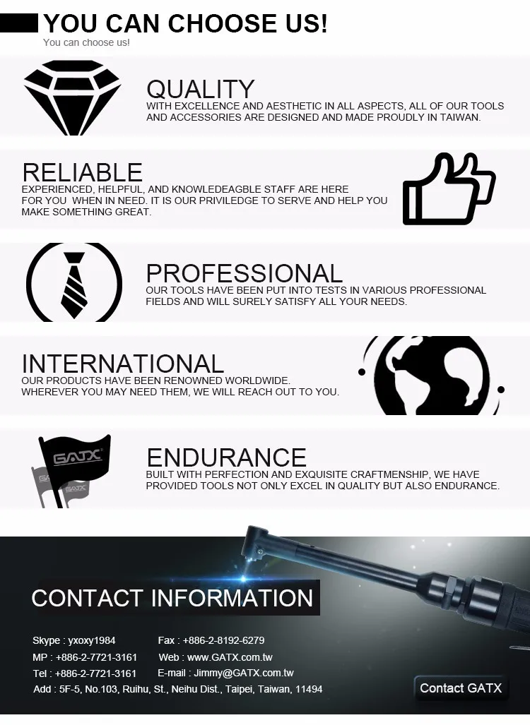 Aerospace Pneumatic hammer rivet gun Kit