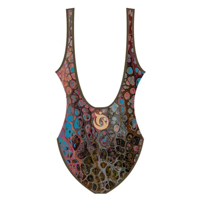 New design 2023 hot trending polyester spandex swim suit Women one piece body suit bikini swim wear beach wear bathing wear