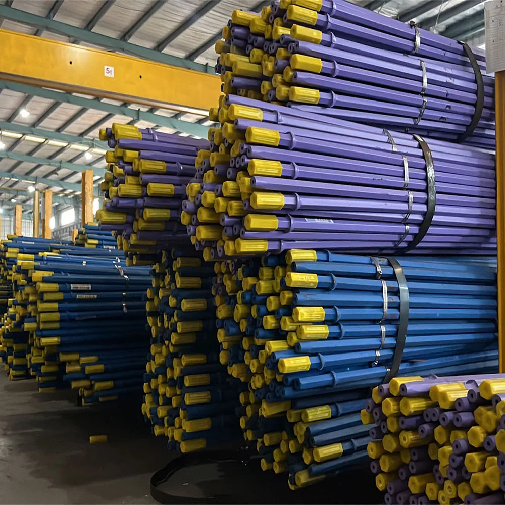 Suit for extreme hard rock Super quality  H22  H25 taper drill rod bar pipe long life span in mining