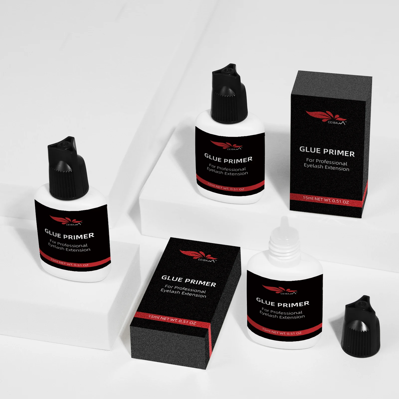 15ML Wholesale Primer Eyelash Improve Glue Bonding Medical Grade Private Label Eyelash Extension Glue Primer